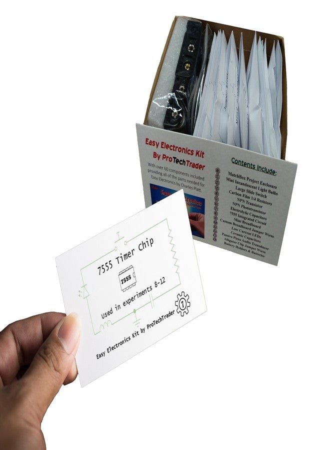 ProTechTrader Make: Easy Electronics Component Pack - Learn Basic Electronics with no Tools for Easy Electronics by Charles Platt (Book Sold Separately) - Image 3